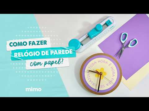 Como Fazer Relógio de Parede com Papel? DIY