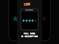 Clean star rating UI ⭐#coding #shorts #codingshorts #devshorts #programming #viralshorts