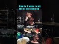 How to 3 ways to hit the hi-hat down up ハイハットをダウンアップで叩く3つの方法 #drums #rudiments #drumlessons