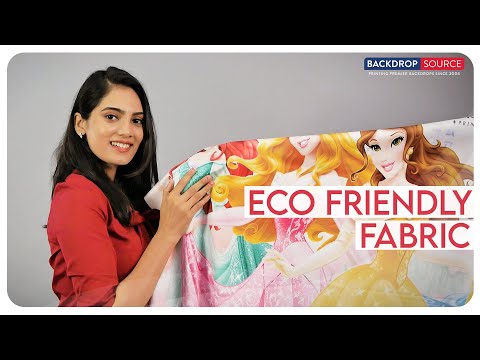 Eco Friendly Fabric / Usage of eco Friendly Polyester Fabric | #customised  #fabric #backdrop