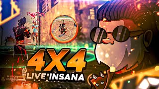 4X4 COM OS INSCRITOS 🔥FREE FIRE AO VIVO🔥