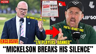 BOMBSHELL! Phil Mickelson SPEAKS OUT After DP World Tour’s HUGE WARNING to LIV Golf Players!