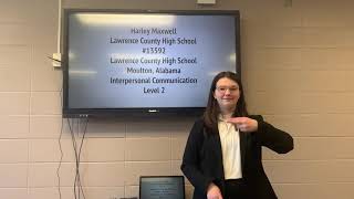Interpersonal communication level 2 Harley Maxwell