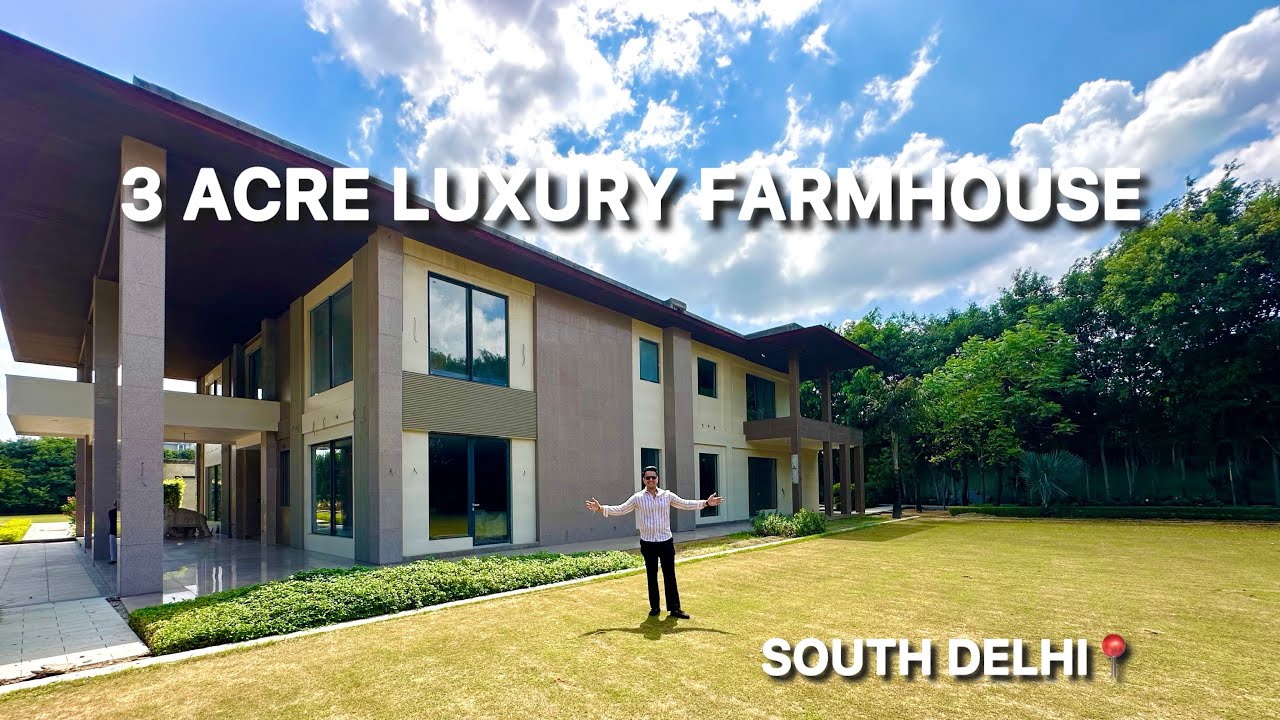 Inside South Delhi’s Ultra-Luxury 3 Acre Mansion | Dream Farmhouse Tour 🏡✨|South Delhi farmhouse🏡