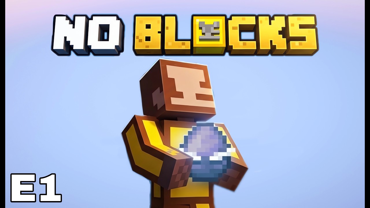 Starting Minecraft in VOID? | Minecraft NO BLOCKS [1] | No Commentary ...