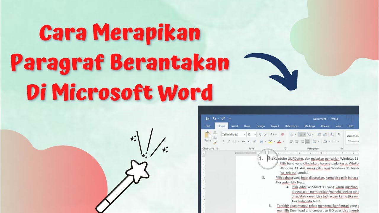 Cara Cepat Merapikan Paragraf yang Berantakan di Word ~ Home Education Official #shorts