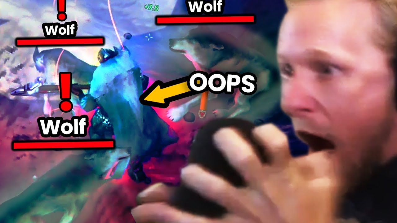 This is what happens when you try to tame wolves in Valheim