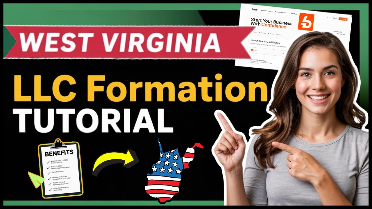 How To Start an LLC in West Virginia in 10min (2026) | WV LLC Formation Tutorial & Benefits