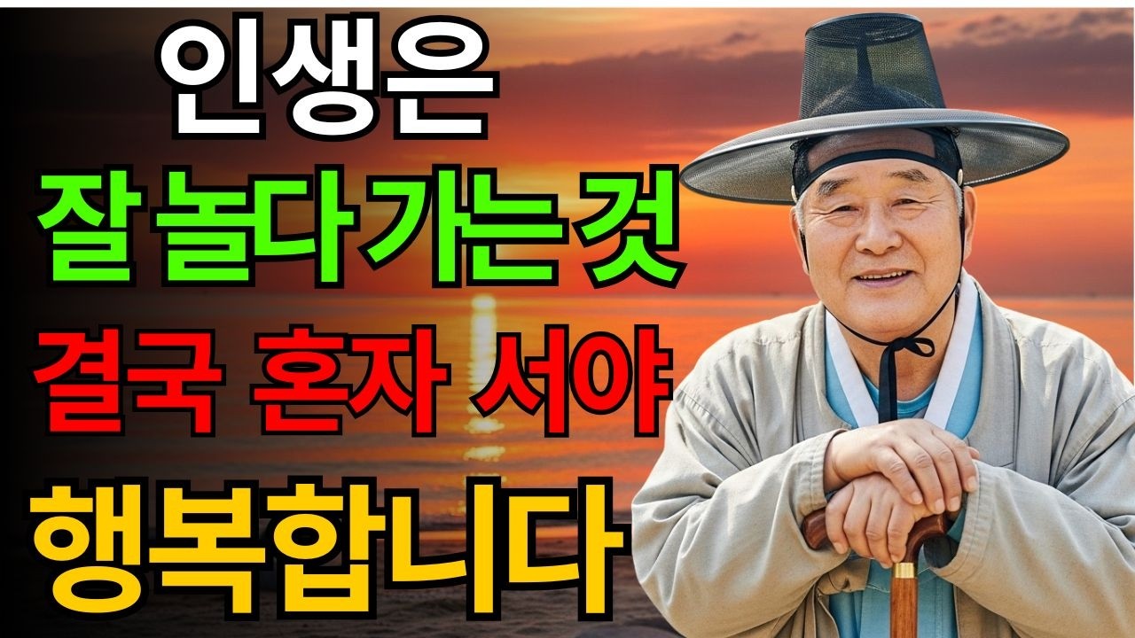 홀로 서는 것이 진정 행복한 인생이다 | 인생은 잘 놀다 가는 것 | 노인건강지혜