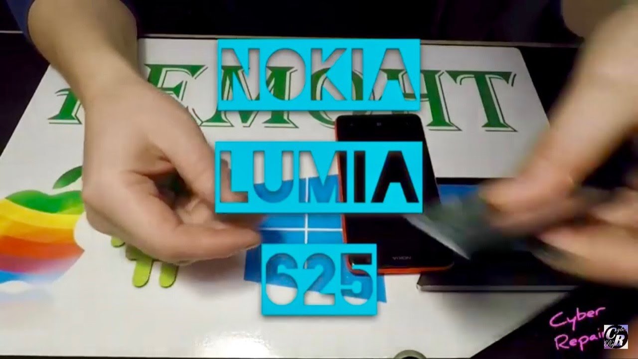 NOKIA LUMIA 625 РАЗБОРКА замена аккумулятора