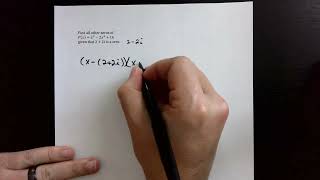 Find all Factors and Zeros of a Polynomial, given a Complex Zero