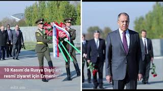 Sergey Lavrov, Ermeni Soykırımı Anıtına Çelenk Bıraktı Haftanin Haberleri̇