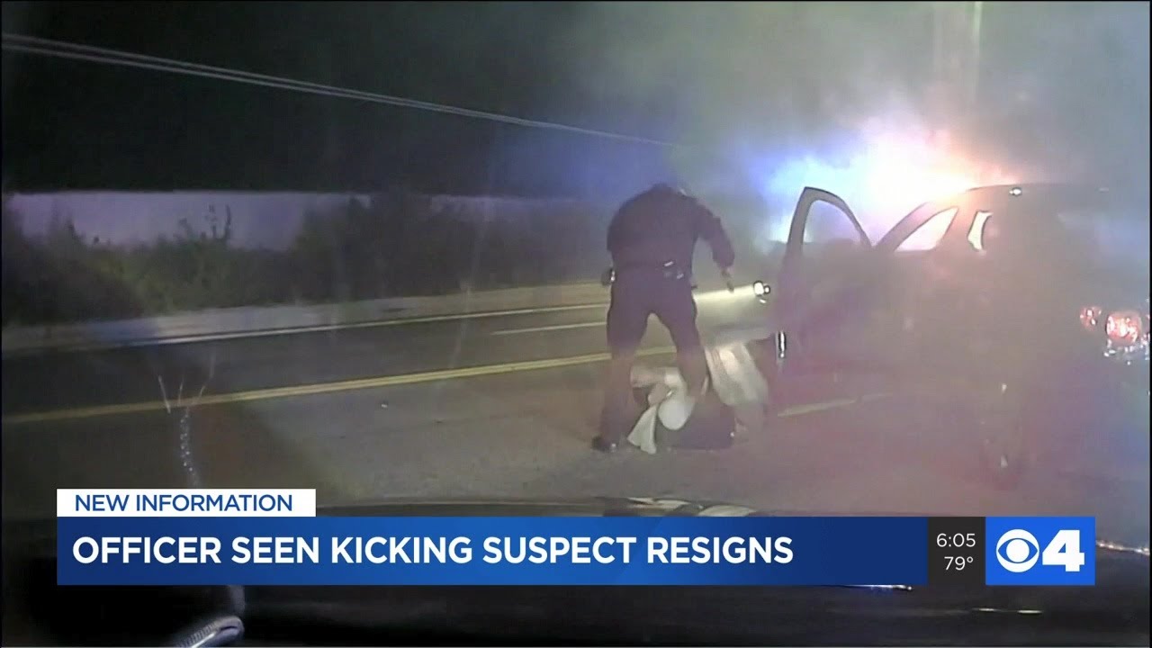 Woodson Terrace police officer seen on video kicking suspect resigns
