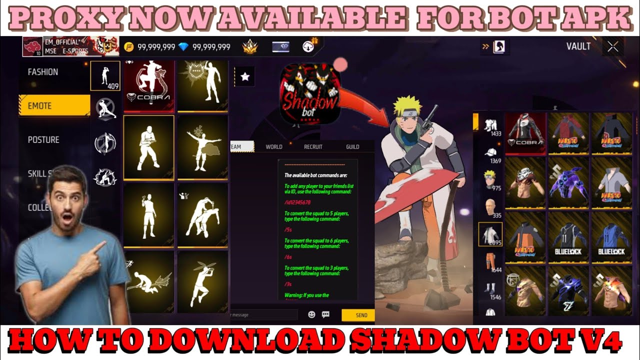 ✨ 𝐒𝐇𝐀𝐃𝐎𝐖 𝐁𝐎𝐓 𝐕4 – 𝐍𝐄𝐖 𝐌𝐀𝐆𝐈𝐂𝐀𝐋 𝐔𝐏𝐃𝐀𝐓𝐄 😱🔥 | 𝐅𝐔𝐋𝐋 𝐏𝐑𝐎𝐗𝐘 + 𝐄𝐕𝐎 𝐆𝐔𝐍 𝐀𝐋𝐋 𝐔𝐍𝐋𝐎𝐂𝐊 🔓 | 𝐅𝐅 𝐀𝐏𝐊