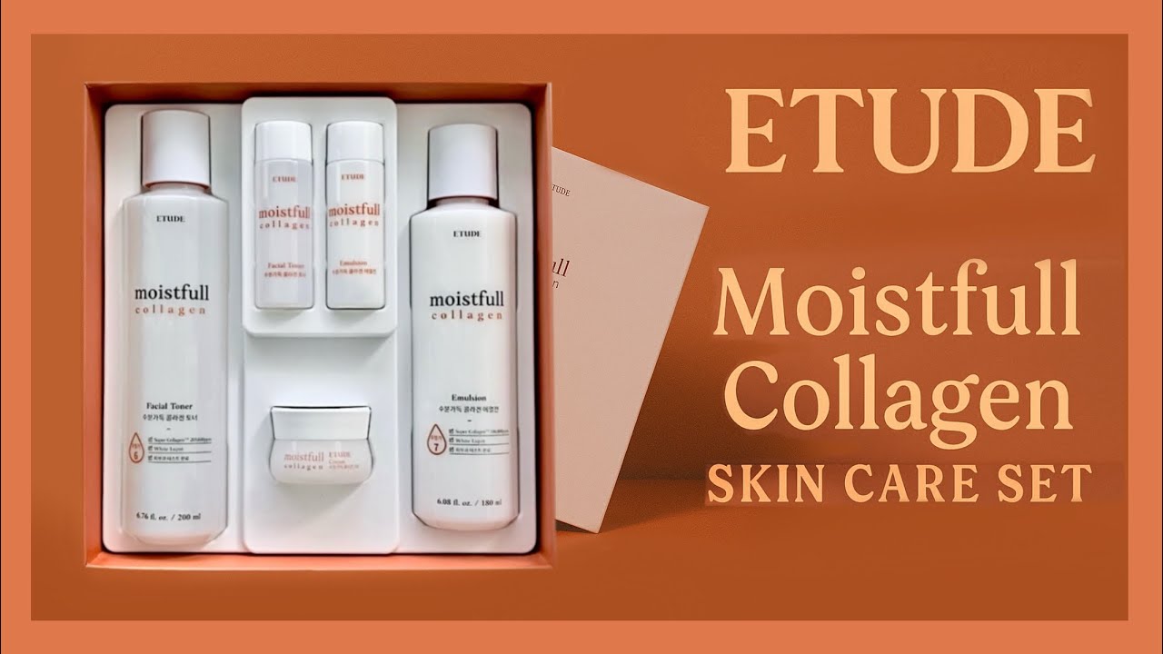 ETUDE Moistfull Collagen Skin Care Set UNBOXING