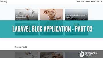 Laravel Blog Part  03