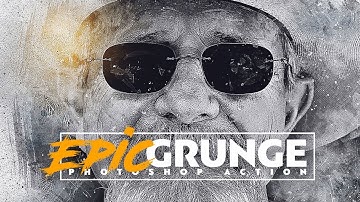 Epic Grunge Photoshop Action | Amazing Artistic Photoshop Actions Bundle | Artixty
