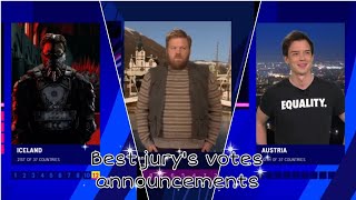 Best jury's votes announcements at Eurovision✨