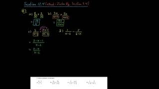 Adding and Subtracting Rational Expressions   #3a d