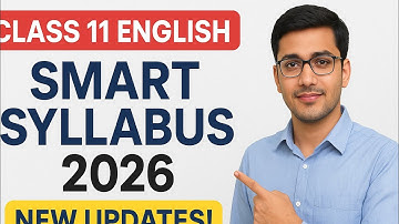 Smart Syllabus 2026 | Class 11 English | Complete Guide