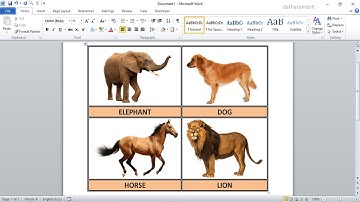 How to Insert Images Into Word Document Table | Microsoft Word Tutorial