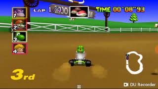 Mario kart 64 gameplay - Moo Moo farm track