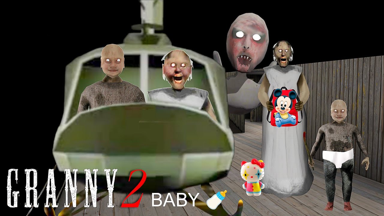 Baby 🍼 Granny Baba Grandpa 🐥 Mod Helicopter 🚁 Escape Fullgameplay 