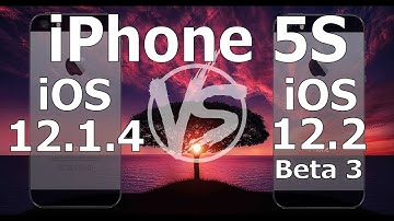 Speed Test : iPhone 5S - iOS 12.2 Beta 3 vs iOS 12.1.4 (iOS 12.2 Public Beta 3 Build # 16E5201e)