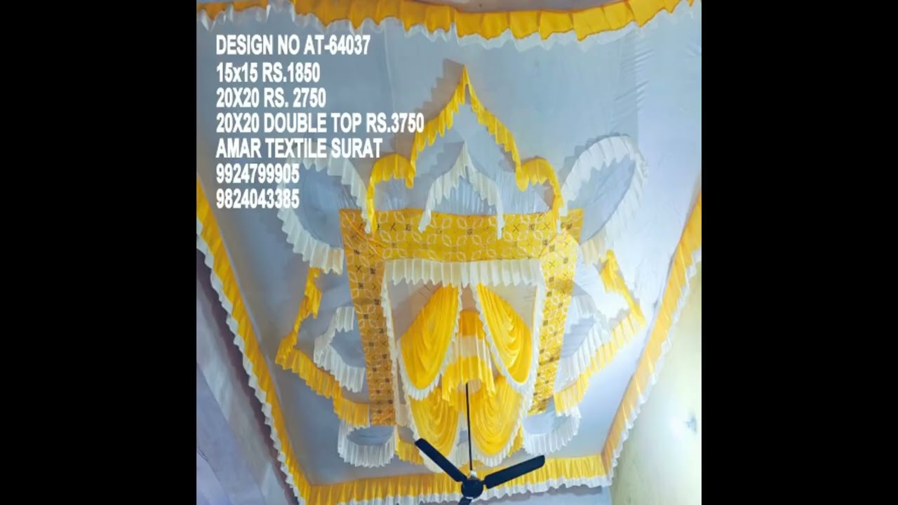 Exquisite Ceiling Drapery – Transform Your Event with Elegance SURAT GUJARAT 9824043385
