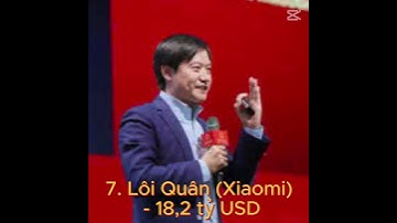 Top 10 Tỷ Phú Giàu Nhất Trung Quốc: Những Tài Phiệt Châu Á