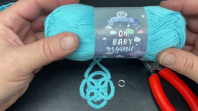 Lion brand Oh Baby organic cotton review with tatting 