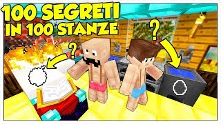 Troviamo Tutti I 100 Segreti Nelle 100 Mini-Stanze - Minecraft Ita