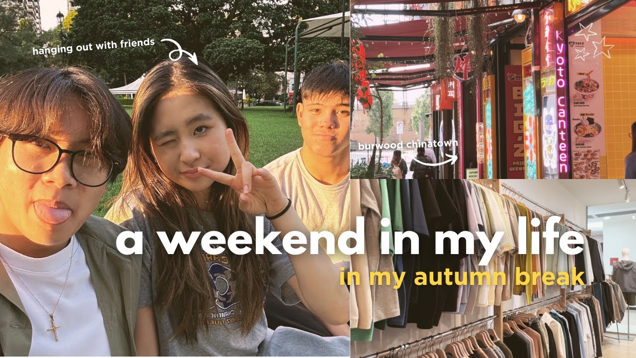 a weekend in autumn 🍁 // friends, street food, grocery shopping + more ...