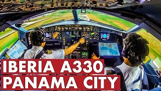 Piloting IBERIA Airbus A330 out of Panama