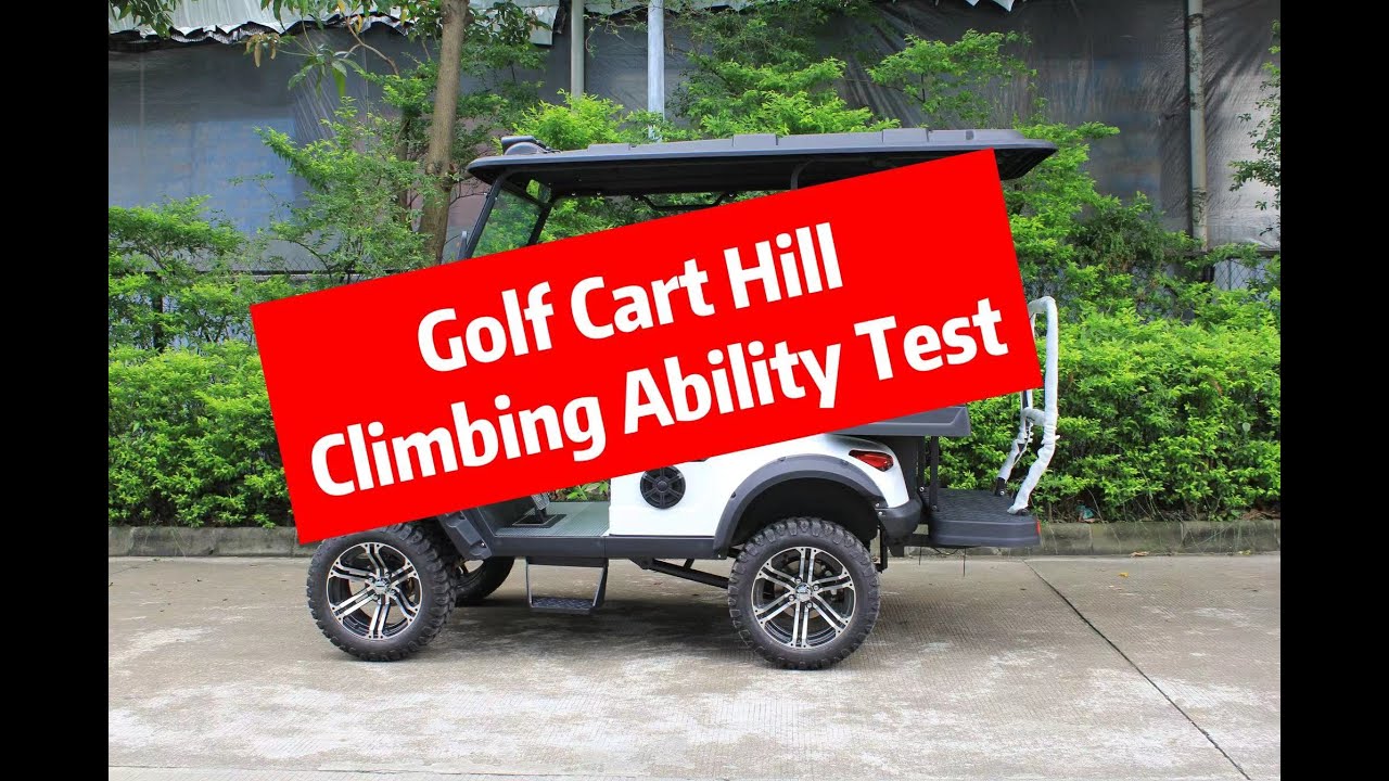 Shining Golf Cart Hill Climbing Ability Test-Nice power！