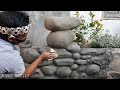 Cara membuat relief batu susun # part 1