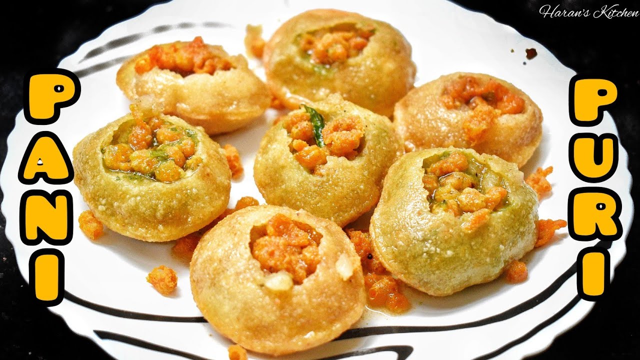 Pani Puri Recipe at Home  / Golgappa Recipe at home /  North Indian Street Food / Haran