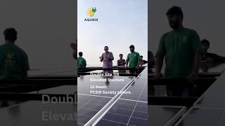 Professional solar installation Double Site Tilt Elevated Stucture #solarinstallation #hybridsolar