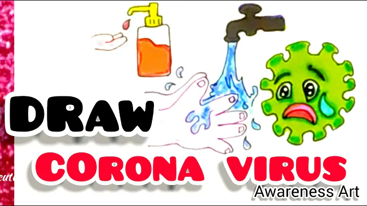 Drawing of Coronavirus / Save Earth from Corona Virus /Awareness Safety Poster