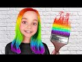 WHO DRAWS BETTER RAINBOW POP IT - TAKES THE PRIZE || Fun Color Drawing Challenge by 123GO! SCHOOL
