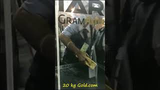 20 kg Gold Dubai Airport | 20 kg gold bar in glass box | #shorts