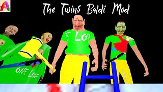 The Twins In Baldi Mod With Guest Granny And Grandpa