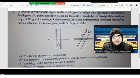 Good question of Wave optics discuss by RKH SIR(B.TECH IIT D) AUTHOR OF IRODOV SOLUTIONS