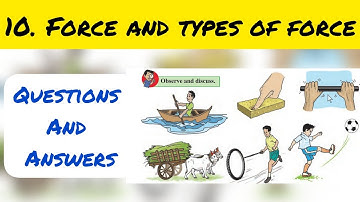 6th Std - Science - Chapter 10 Force and types of force questions answers exercise-Maharashtra board