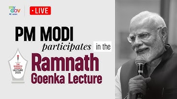 LIVE : PM Modi participates in the Ramnath Goenka Lecture