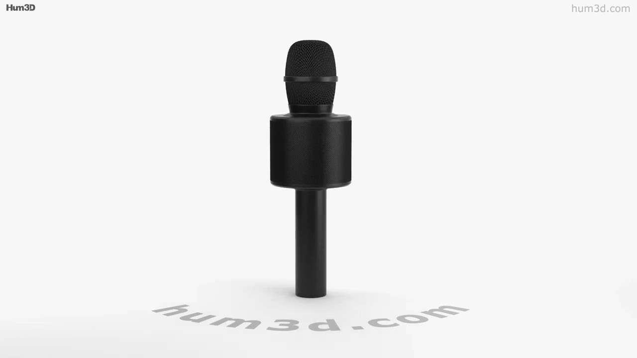 Micrófono inalámbrico Bluetooth para Karaoke Modelo 3D $24 - .3ds .blend  .c4d .fbx .max .ma .lxo .obj - Free3D