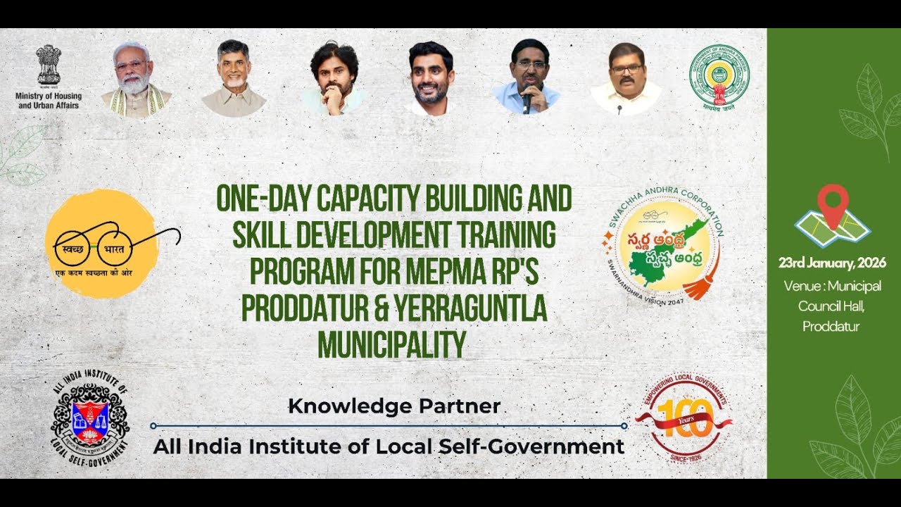 one day Capacity Building and Skill Developement Training program for MEPMA RP'S  PRODDUTER