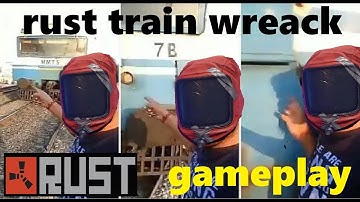 rust metro train wreck in the tunnel gameplay