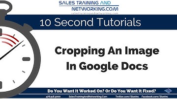 Cropping An Image In Google Docs