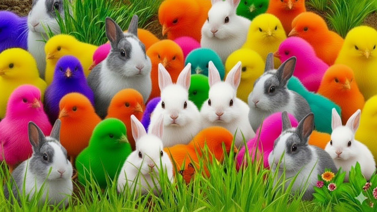 Tangkap Ayam Lucu, ayam warna warni, ayam rainbow, kelinci lucu, bebek lucu, ikan koi, Hewan Lucu